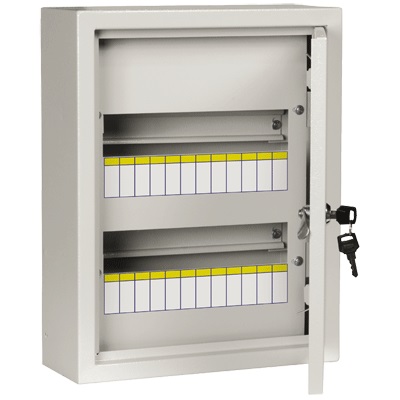 Щит распределительный навесной IEK ЩРн-24з-0 У2 410x330x120 с замком IP54 фото Щит распределительный навесной IEK ЩРн-24з-0 У2 410x330x120 с замком IP54 картинка